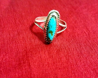 Silver Turquoise Ring for her