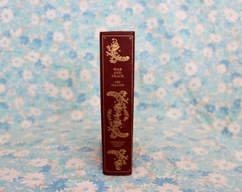 War And Peace By Leo Tolstoy 1949 Antique Hardcover Book. Illustrated Edition Of War And Peace From The International Library. Book Gift