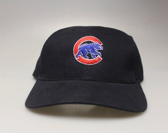 Vintage Chicago Cubs Snapback Hat Cap Circa 1997, Throwback MLB Twill Cotton Dad Cap, Retro Baseball Cap, 90s Era Baseball Cap