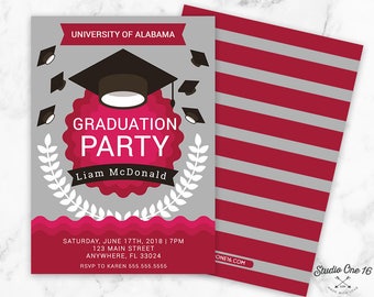 2018 graduation party invitations