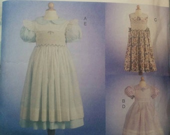 Teresa Layman 7593 Girls Smocked Dress Pattern