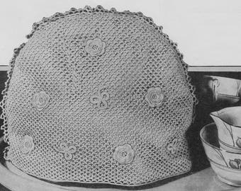 Vintage 1938 Irish Crochet Pattern - Tea Cosy - digital download