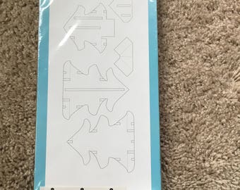 Brand New. Three Stampin Up Pop-up Dies. FREE SHIPPING. O Christmas Tree with Tree Decorations.
