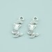 100pcs 8x20mm Antique Silver Mermaid Charm Pendants Z1517