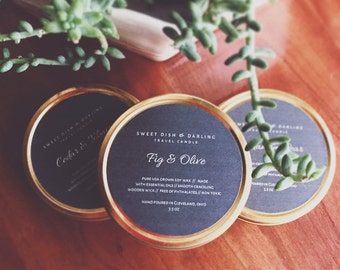 Cedar Tobacco {{ Soy Travel Tin Candle