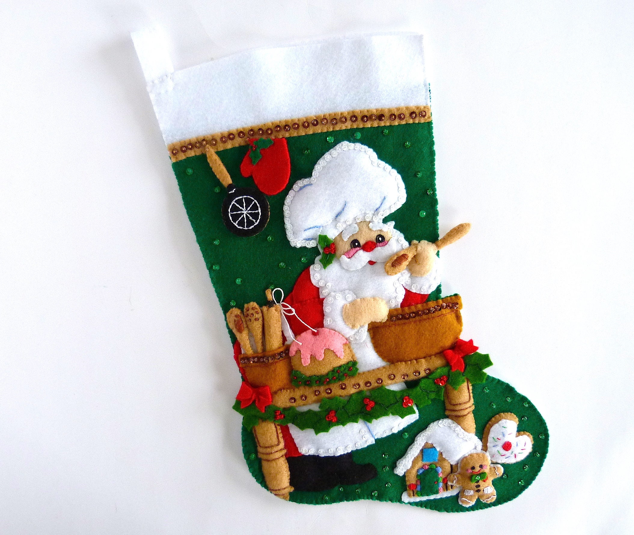 Bucilla Christmas Stockings Finished Bucilla Stockings Felt