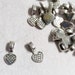Bails Glue On Bails Heart Bails Antiqued Silver Bails Wholesale Bails Bulk Bails Tile Bails 16mm 50pcs