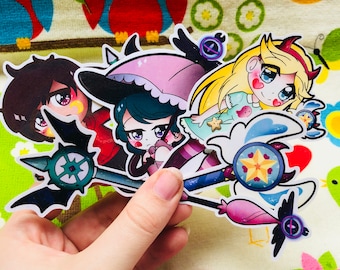 Star Vs the Forces of Evil (Stickers Video Game Laptop Custom Planner)
