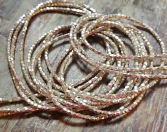 Karen Hill Tribe Silver Beads Bead Nugget Beads Faceted Beads Jewelry Making DIY Supplies 2mm Fine Silver