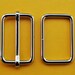 FREE SHIPPING--20 sets, 1 1/4 inch Silver Rectangle Strap Sliders and 1 1/4 inch Silver Rectangle Rings