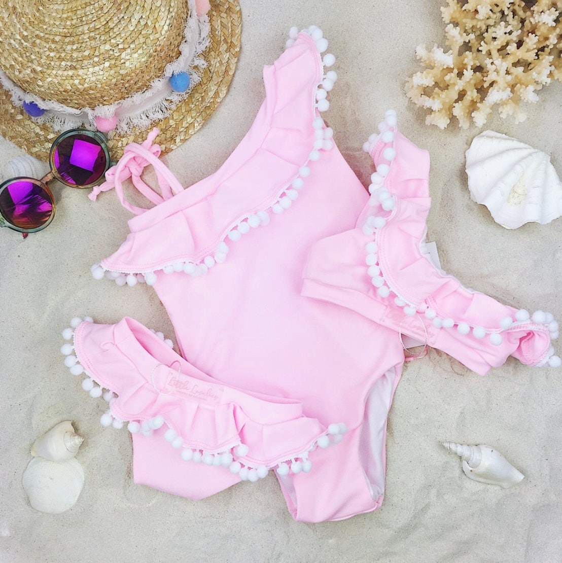 Light pink swimsuit for girlsswimsuit one pieceoff the