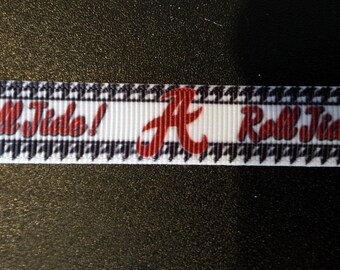 5/8" University of Alabama Crimson Tide Inspired Grosgrain Ribbon