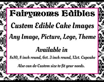 fabulous custom edible images by fairymomsedibles on etsy custom sugar sheets