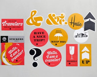Travelers Factory TFA House Industries stickers set sticker sheet