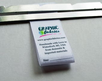 7/8" Fold Over Care Labels