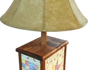 Quilted Lamp - LeMoyne Star