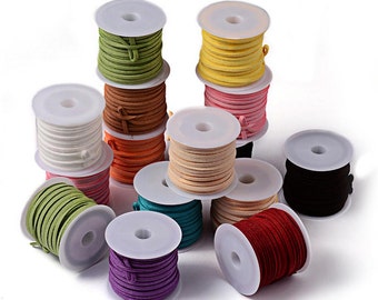 Faux Suede Cord - Sold per spool - Please choose a color!