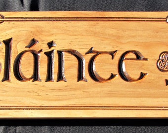 Slainte Sign; Slainte Signs; Irish Slainte, Cheers, Ireland, Health, Irish Celtic Slainte, Irish Pub Decor;Irish Pub; Irish Drinking Slogan
