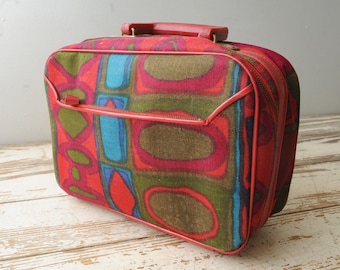 Mid Century Mod Carry On Small Suitcase