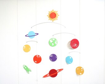 Space baby mobile | Etsy