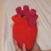Realistic Crochet Heart Valentine's Day Heart Gift- Anatomically Correct Heart- Heart Plush