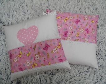 Pillowcase,2 PIECES ,handmade,hand crochet,home decor, designer,shabby chic,sewn,gift,paris,kitchen decoration