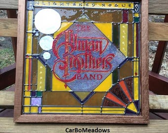 Faux Stained Glass "Enlightened Rogues" album cover - Allman Brothers Band