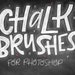 INSTANT DOWNLOAD Real Chalk - Photoshop Brush (TPL)