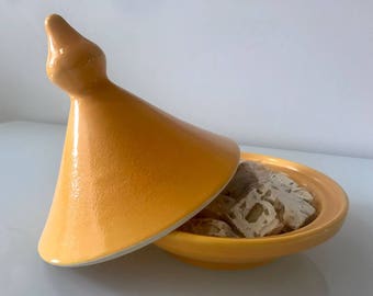 Modern Yellow Moroccan Tajine (Ceramic)