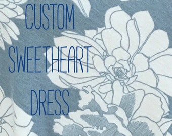Custom Sweetheart Dress