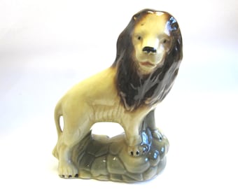 Lion Figurine Ceramic Statue