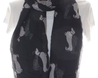 Dog print scarf, Beach Wrap, Cowl Scarf, dog print scarf, cotton scarf, gifts for her