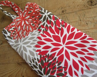 Plastic Bag Holder, Grocery Bag Dispenser - Pretty Flowers