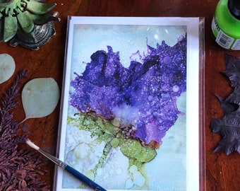 Enthusiasm, purple flower (Nothing great eas ever achieved without enthusiasm- Ralph Waldo Emerson)