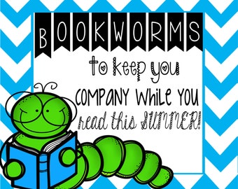 Bookworms End of the Year Candy Label