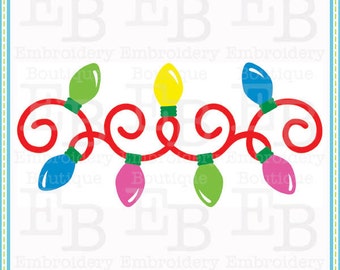 Christmas Light Strand SVG - This design is to be used on an electronic cutting machine. Instant Download
