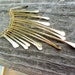 Sterling Silver, Copper, Oxidized Copper or NuGold 18pc set of Graduating Paddle Pins 14g