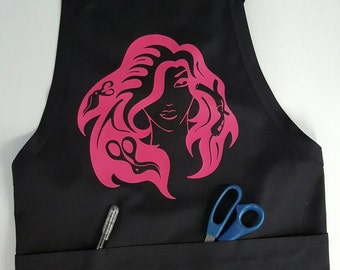 Hair Stylist apron,kitchen apron,crafters apron