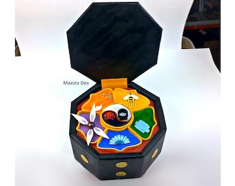 NEW box/coffer Miraculous Ladybug wooden-Wooden Maestro Fu box/chest