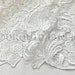 English Lace in White - Lace Fabric with Floral Embroidered Design Throughout - Great For Weddings, Bridal Parties, and Special Events