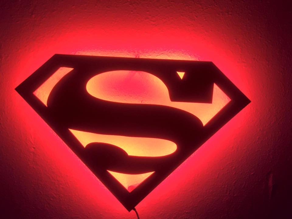 Superman wall light