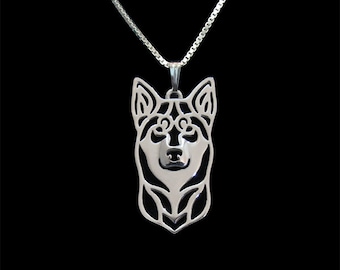Lapponian Herder (Lapinporokoira) - sterling silver pendant and necklace