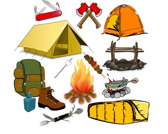 Camping Clipart Camping Party Clipart Glamping Camp Clip