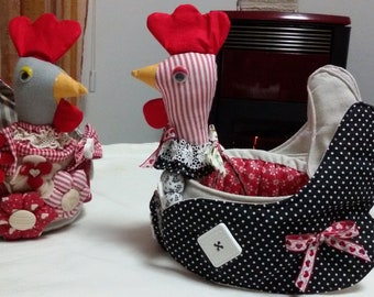 Chicken Basket PATTERN-pattern basket Hen