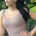 CROCHET PATTERN Simple Fitted Summer Tank Top Instant Download PDF