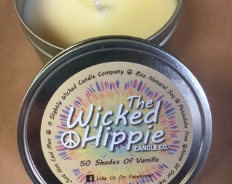 50 SHADES OF VANILLA - Vanilla Scented Soy Candle