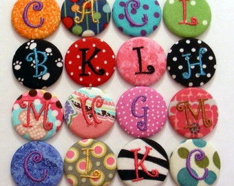 6 Monogrammed Swivel Clip Badge Reel Id Holder Your choice of personalized design