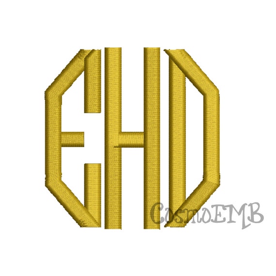 Monogram Letter Free Vector Art - (1, Free Downloads) octagon monogram font free download