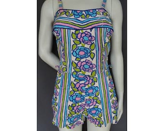Vintage 1950s/50s 1960s/60s Cole of California SWIMSUIT/PLAYSUIT/Bathing Costume Pin Up