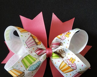 NEW! Cupcake Hair Bow